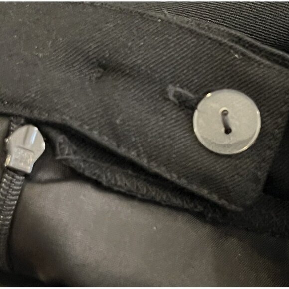 Hawksley & Wight Black Wool Skirt Sz 10 Fully Lined 100% Wool Back Slit Mature - Picture 10 of 11